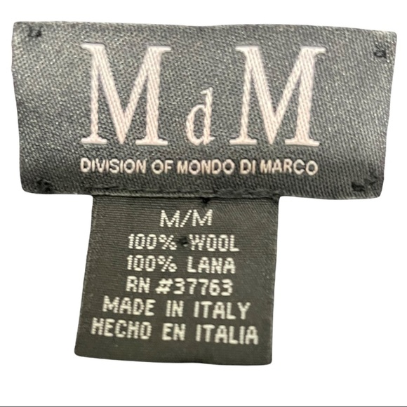 MDM mondo DiMarco V neck 100wool long sleeve Italian made size medium … - Picture 9 of 9